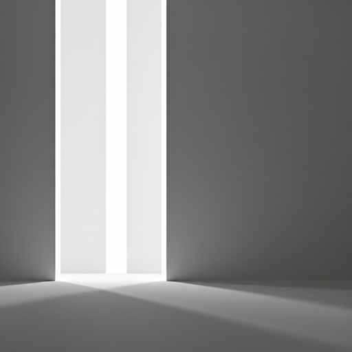 Abstract architectural lines in minimalist space