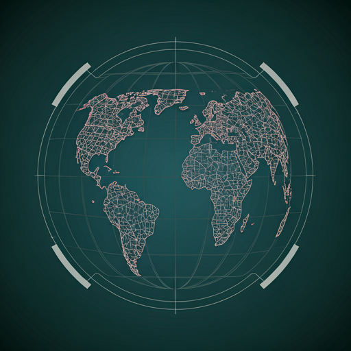 Global presence satellite view